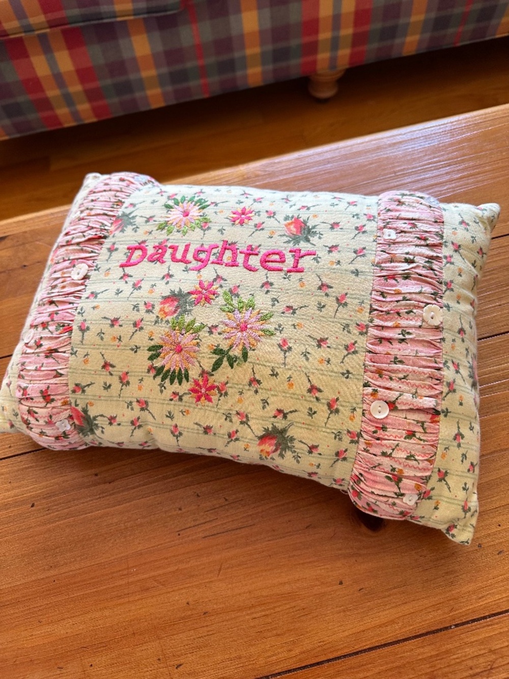 Daughter Flower Pillow